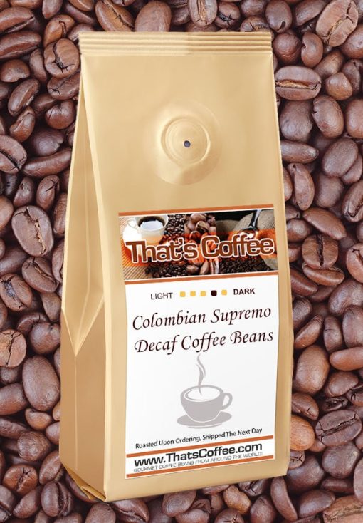 Colombian Supremo Decaf Coffee Beans