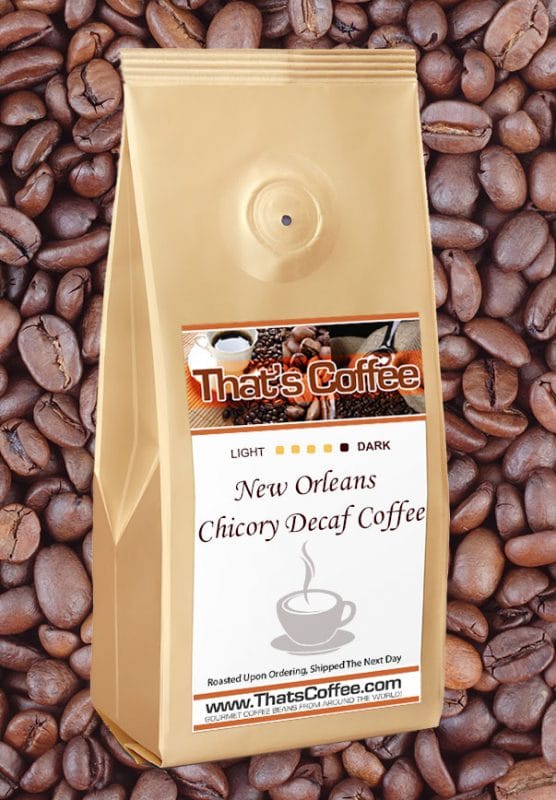 New Orleans Chicory Coffee Beans - Decaf | Drip or French Press