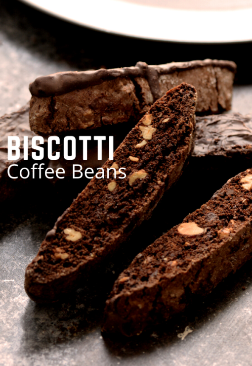 Biscotti flavored coffee beans