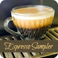 Espresso coffee samples
