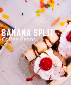 banana split flavored coffee beans