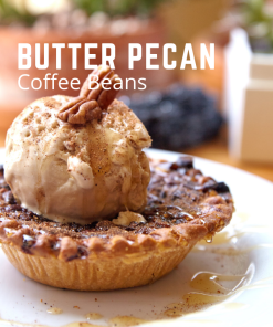 Butter Pecan flavored coffee beans