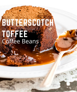 Butterscotch Tofffe flavored coffee beans