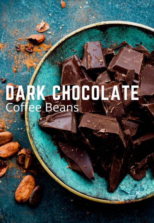 dark chocolate coffee beans