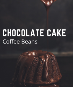 chocolate cake coffee beans