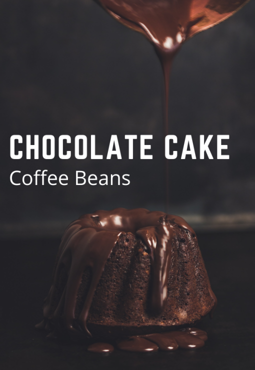 chocolate cake coffee beans