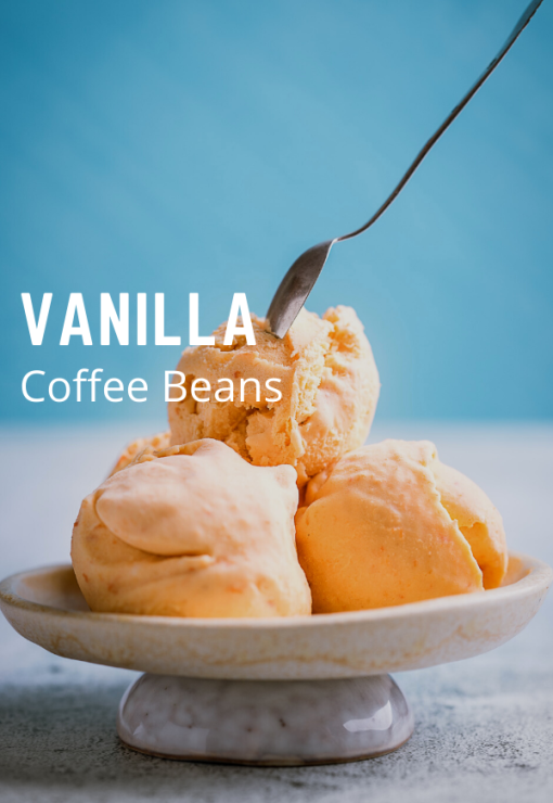 vanilla flavored coffee beans