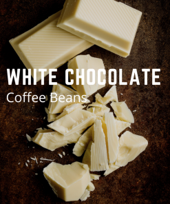white chocolate flavored coffee beans