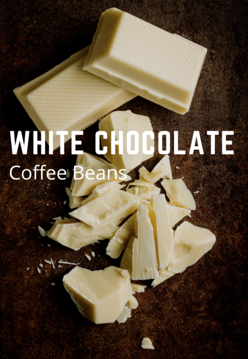 white chocolate flavored coffee beans