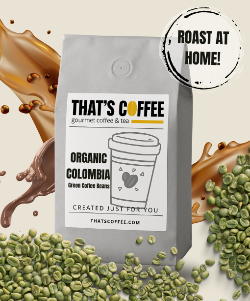 Unroasted Organic Colombia Green Coffee Beans