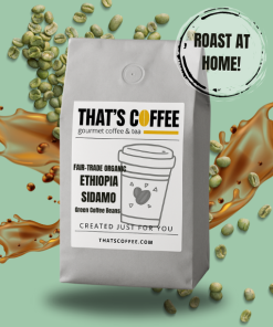 Fair-Trade Organic Ethiopia Sidamo Green Coffee